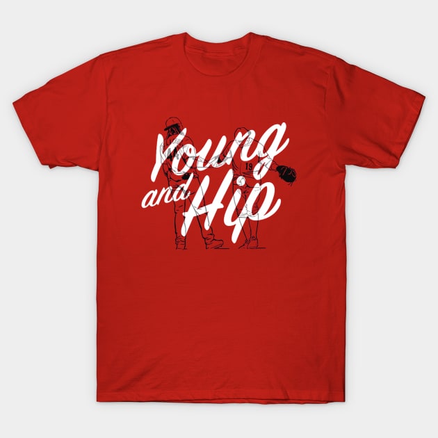 Joey Votto Young And Hip T-Shirt by Miguel Douglas